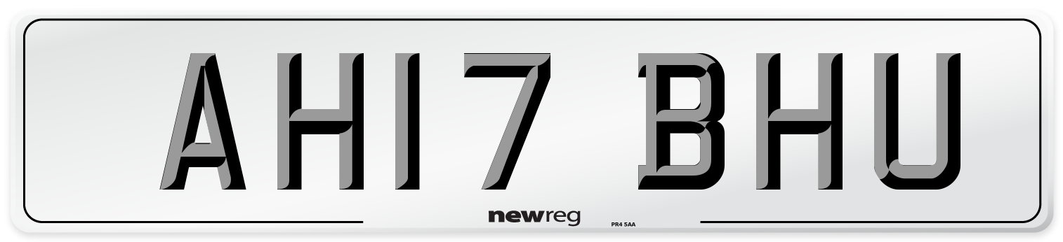 AH17 BHU Number Plate from New Reg